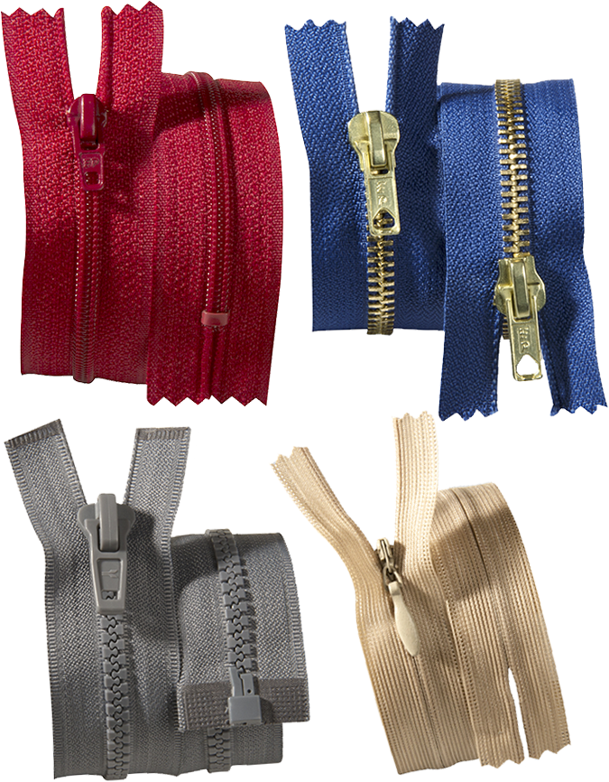 Fermetures à Glissière Non Séparables - Couleurs, Styles et Tailles Fermetures à Glissière Non Séparables - Couleurs, Styles et Tailles